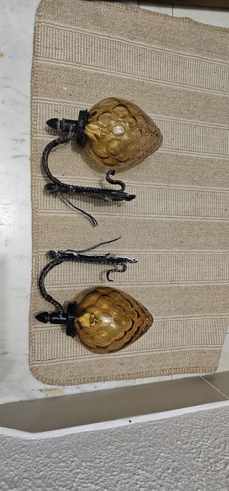 Lanternas candeeiros de exterior antigas vintage