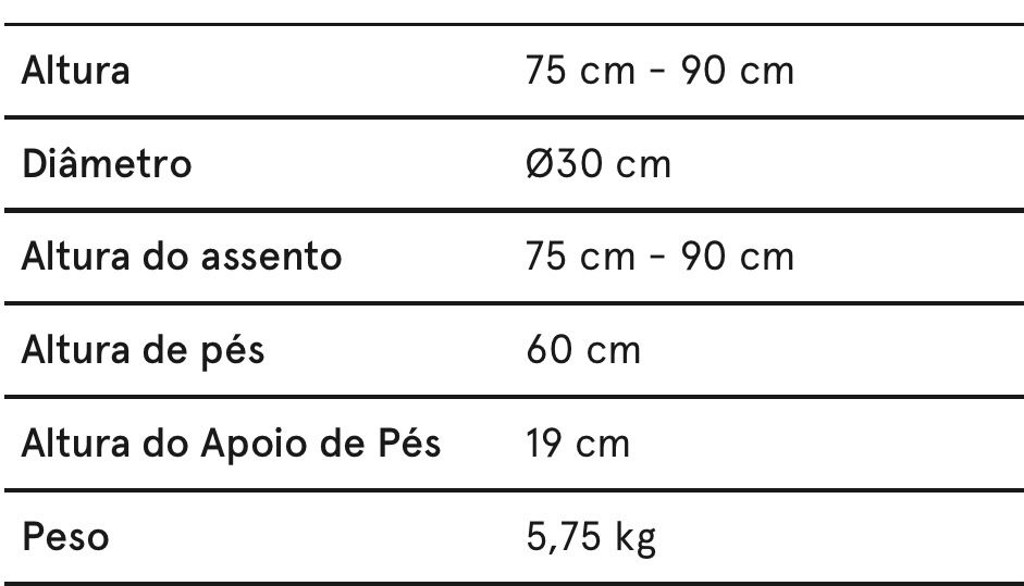 Dois Bancos (Altura Regulável)