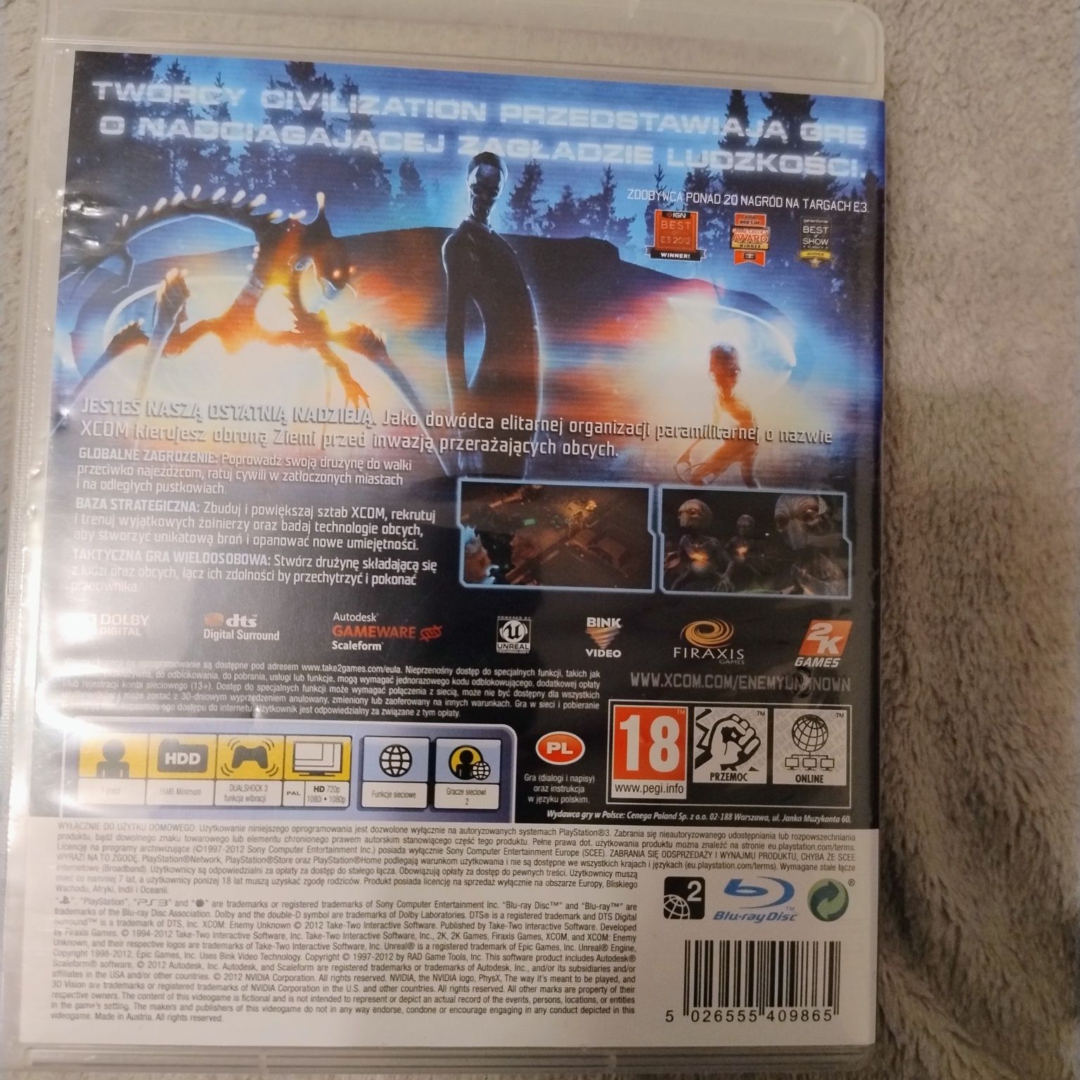 Gra PS3 PlayStation3 XCOM Enemy unknown