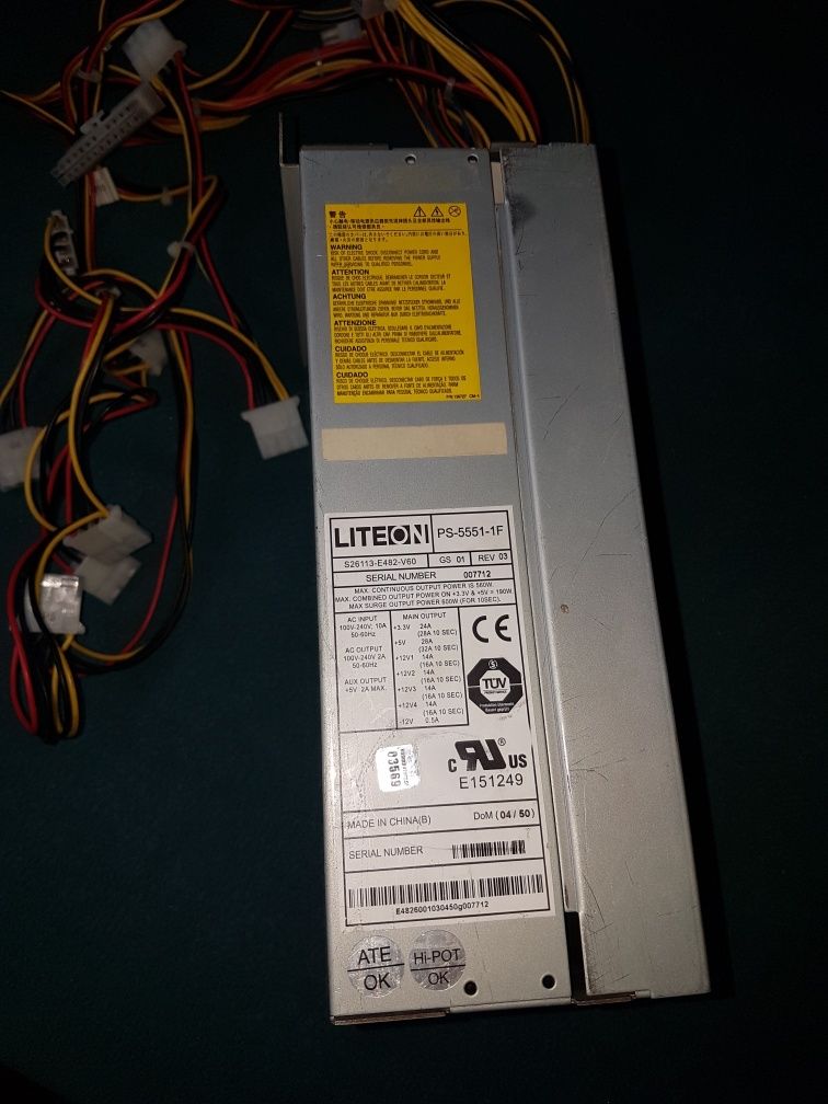 Zasilacz Liteon PS-5551-1F Server Power Supply 550W