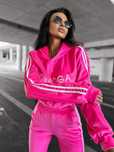 O la voga dres komplet welur handy amarant S M