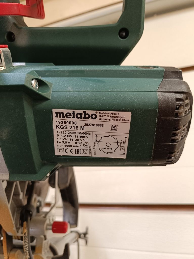 Piła Metabo KGS 216m ukośnica na gwarancji soft start
