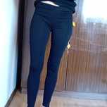 legginsy czarne spodnie rurki 36 38
