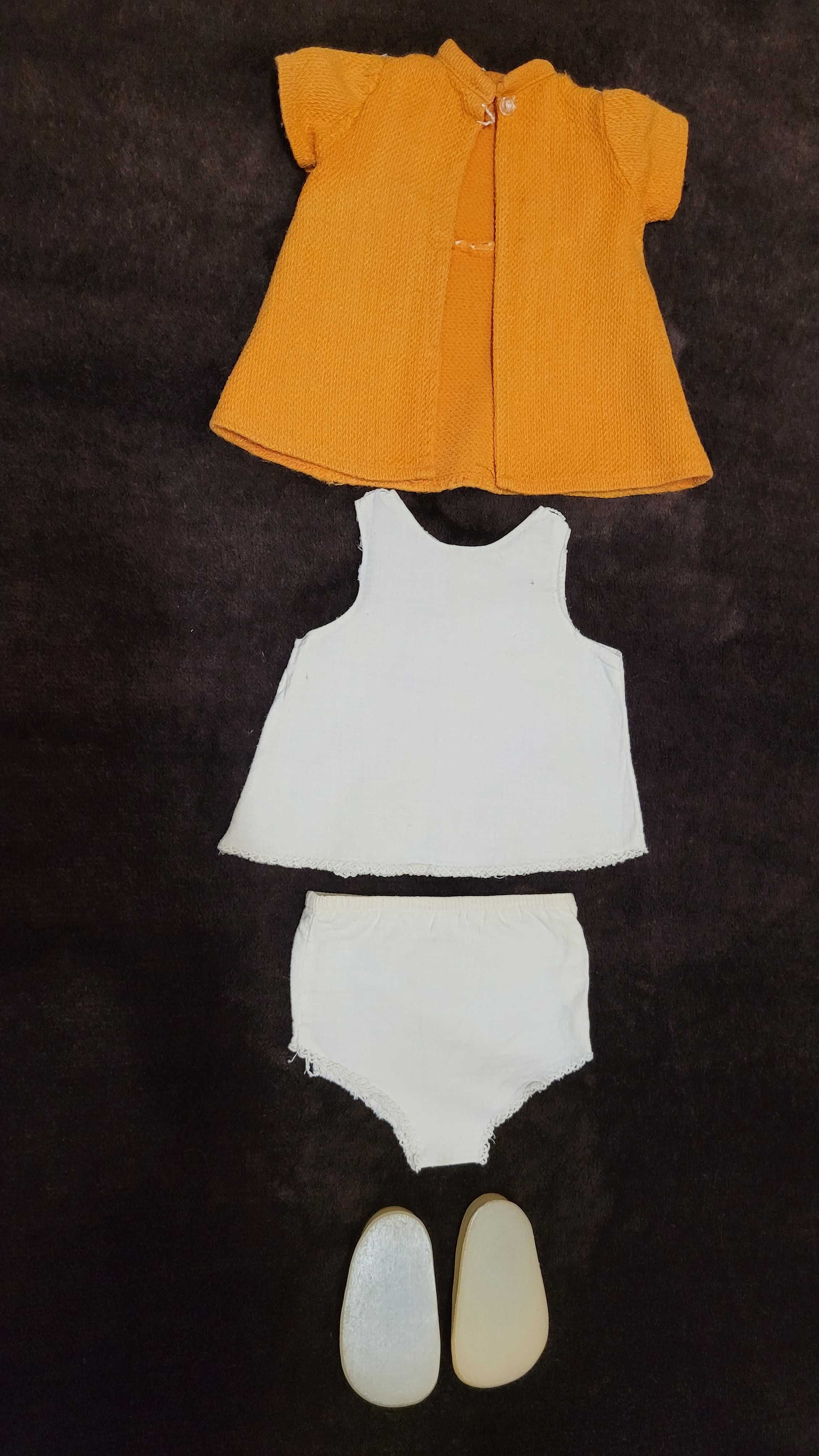Lalka z PRL 57 cm oryginalne ubranko, chodząca, gdy trzyma się za rękę