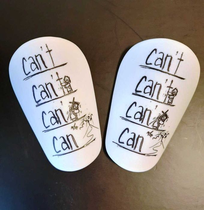 Футбольні щитки Can`t - Can, щитки міні, щитки як у Мудрика Can (S)