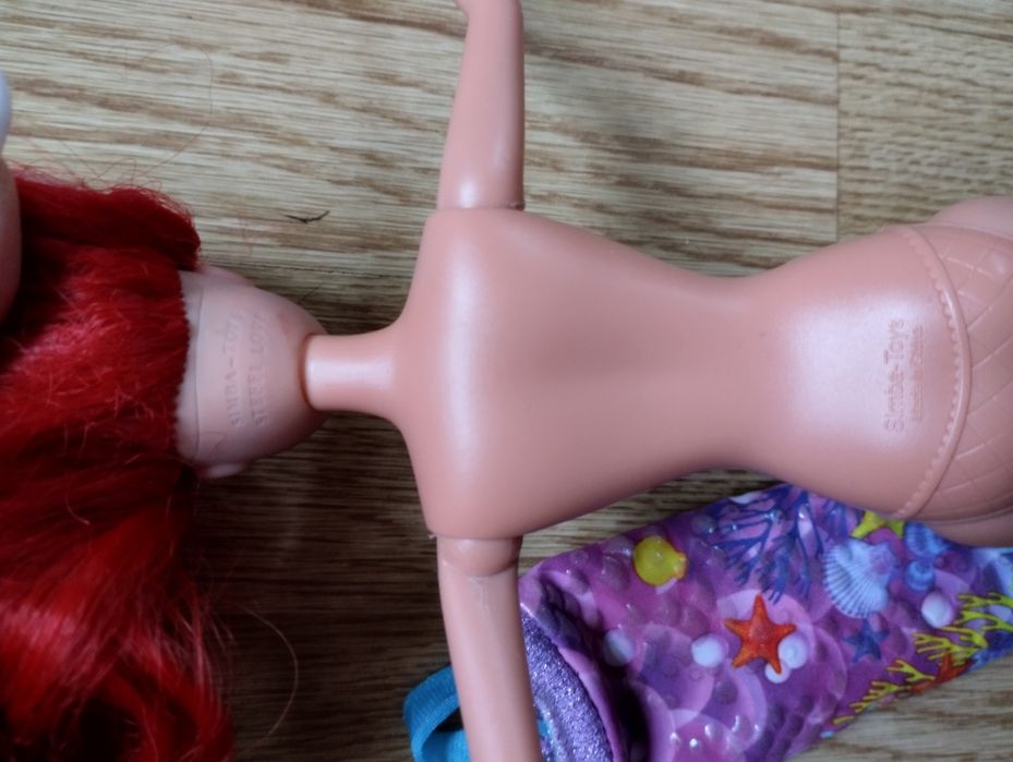 Lalka Barbie Simba Toys Arielka ogony sumie ja 2w1 zginająca nogi