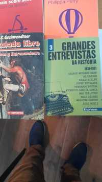 lote  de 4 livros para jovens e idosos