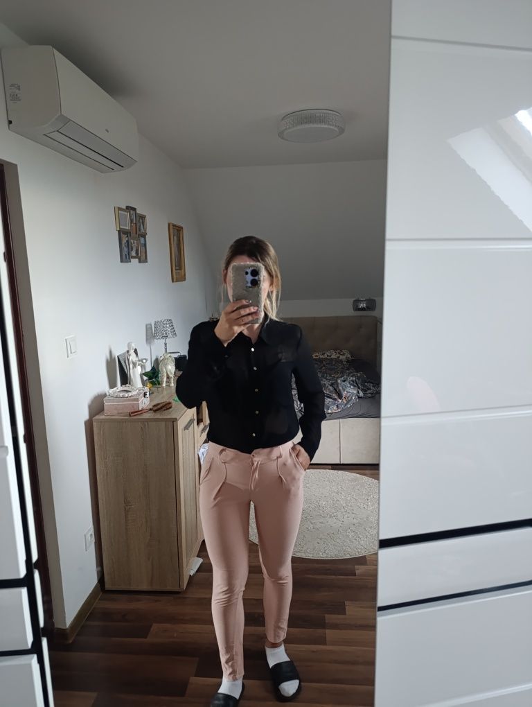 Spodnie cygaretki eleganckie kobiece chinosy xs s