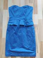 Suknia sukienka niebieska Oasic na lato rozmiar 34