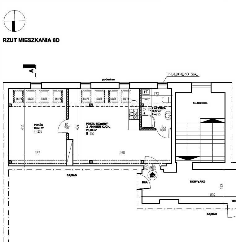 Apartament 2 pokoje, Jagiellońska - 37,95 m2 - KLIMATYZACJA