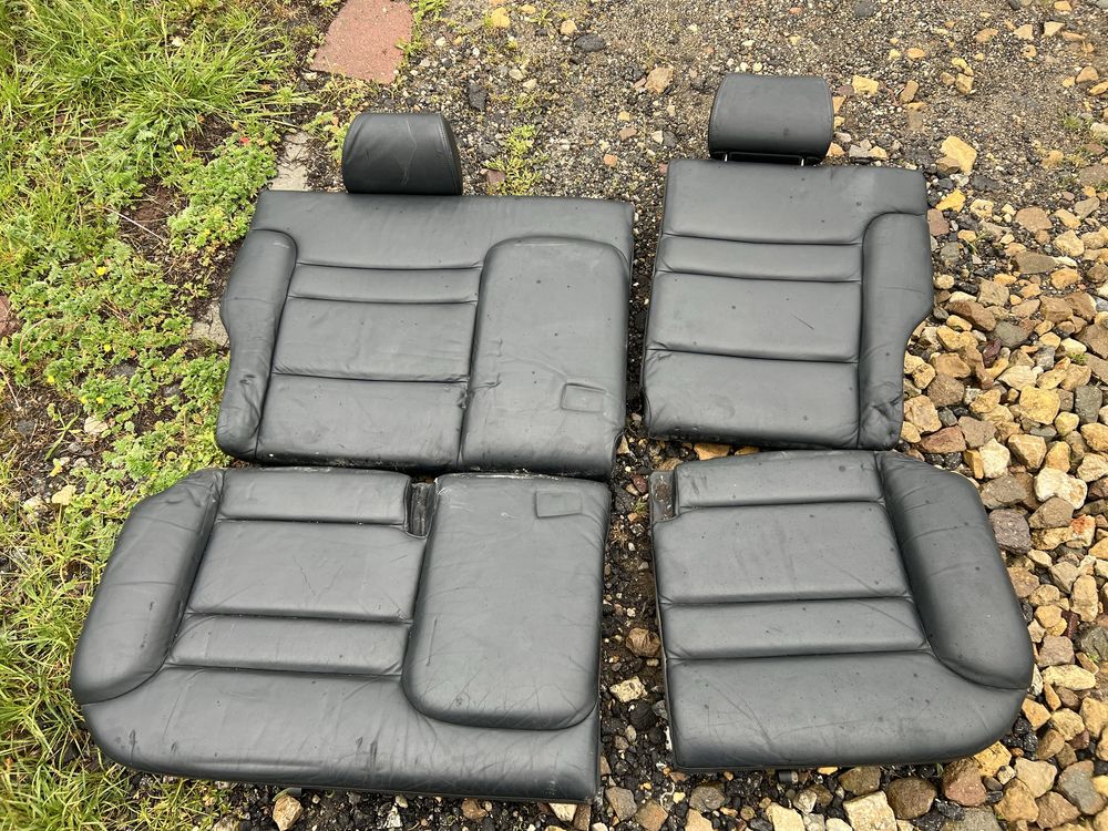 Fotele czarna skóra recaro audi s3 a3 8l bora seat toledo 3d