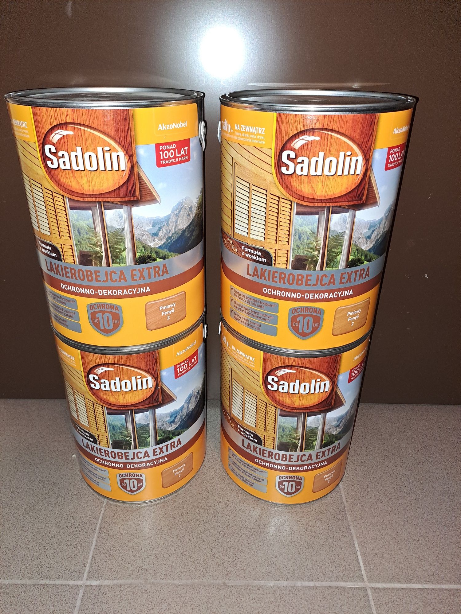 Lakierobejca Sadolin 5l - kolor piniowy. Nowa