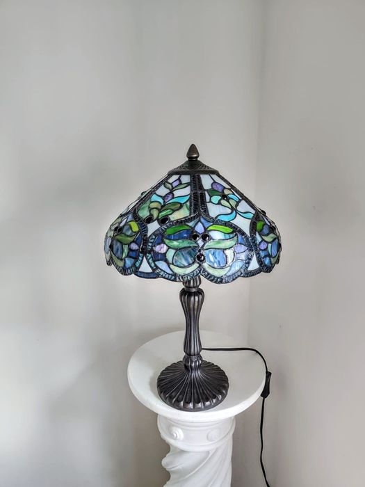 Tiffany lampa witrażowa stołowa / nocna