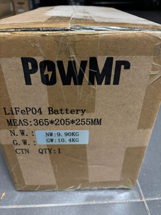 Акумулятор PowMr LiFePO4 12V 1,28кВт/г Київ, безкоштовна доставка