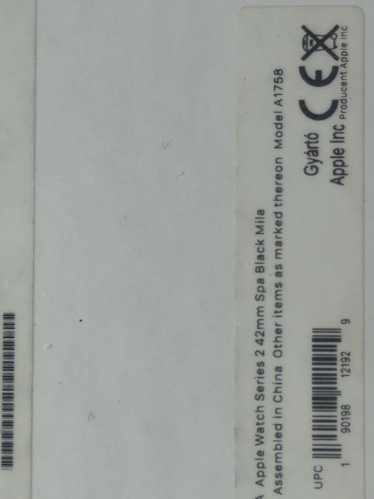 Apple watch 2 42mm uszkodzony