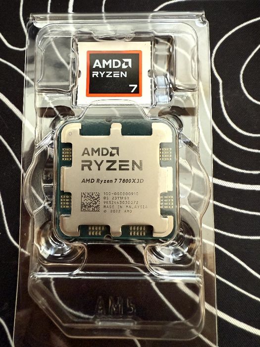 Процесор AMD Ryzen 7 7800X3D - Топовий Ігровий Чіп З ДІЮЧОЮ гарантією