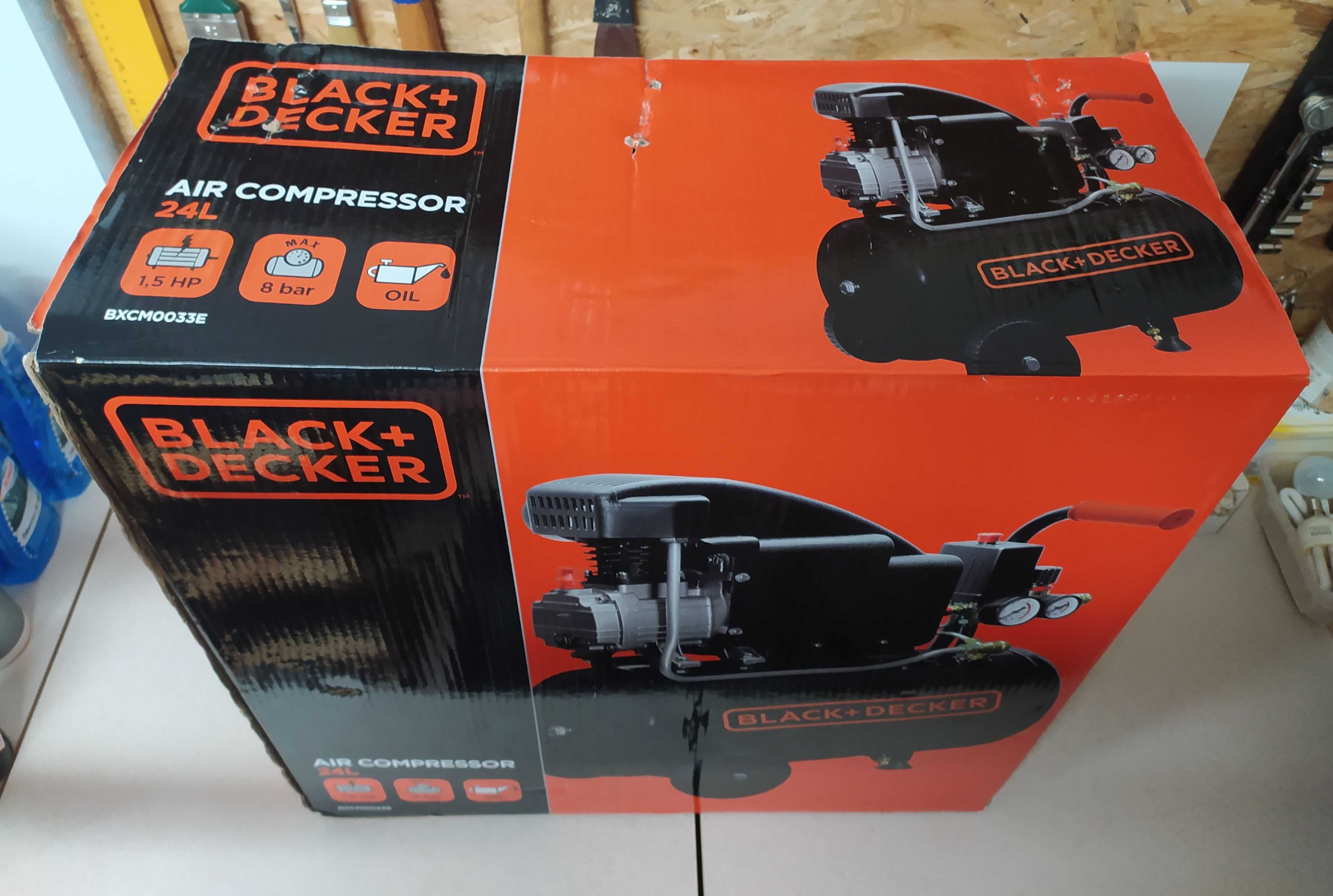 Sprężarka kompresor Black&Decker 24 l, nowa