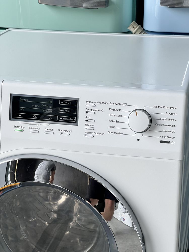 Стиральная машина Miele WKR 771 WPS / XL 9 кг/ пара/ укр.мова стиралка