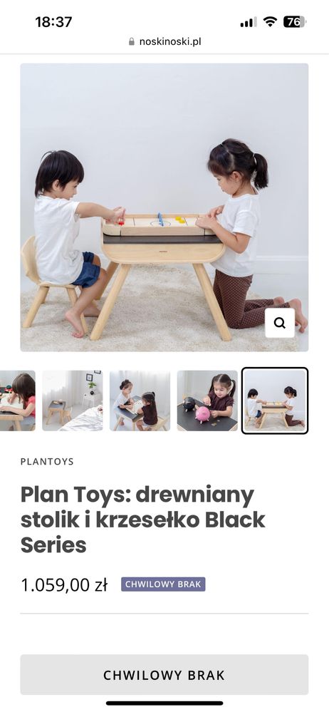 Stolik i krzesełko Plan Toys
