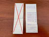 talão antigo do supermercado Celeiro (1969)