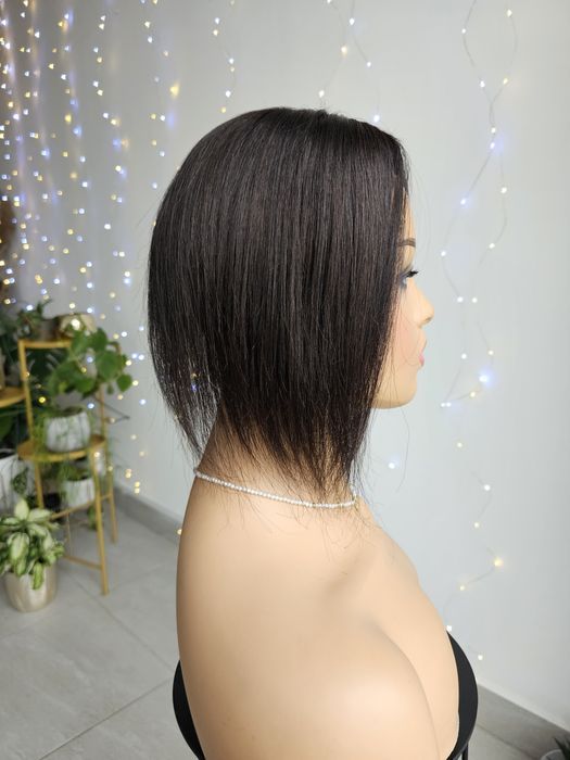 Tupet topper Mila II premium włosy naturalne w całości tkane ręcznie