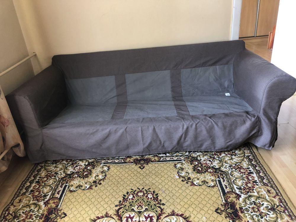 Sofa Ektorp ikea 3 osobowa podnóżek