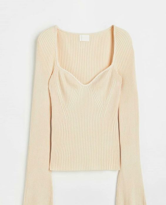 Жіночий бежевий лонгслів від H&M