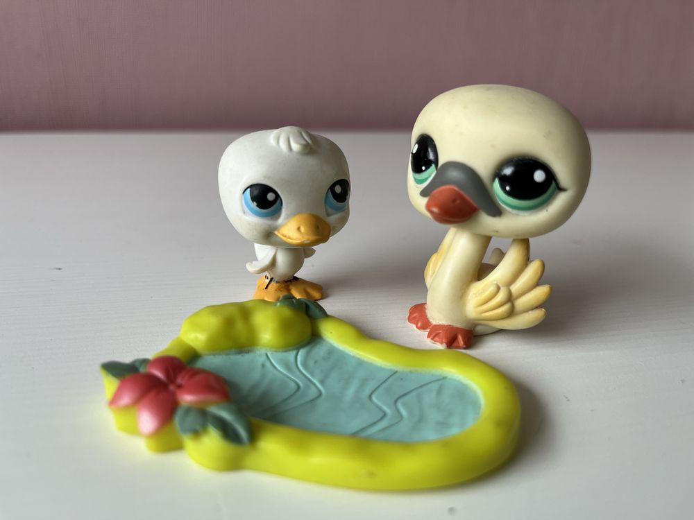 Littlest Pet Shop zestaw 20 łabędź LPS Hasbro
