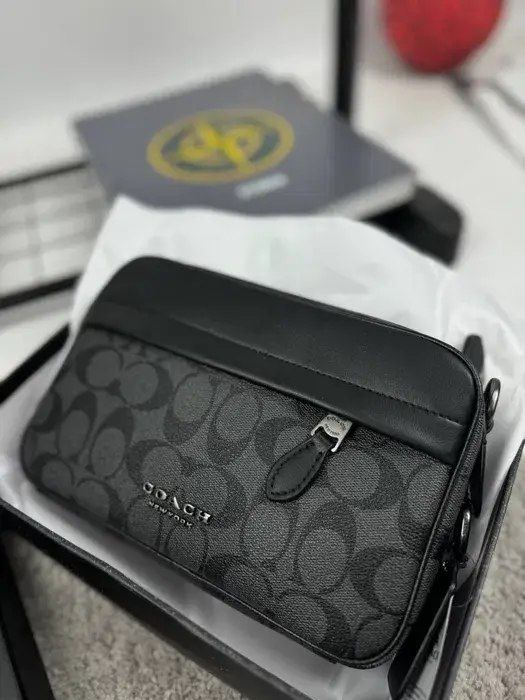 Сумка Coach чоловіча , з коробкою та брендованим мішечком
