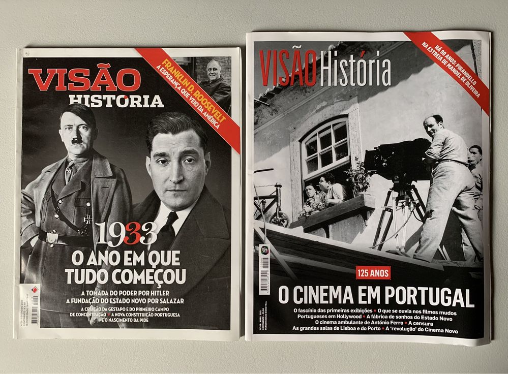 Revistas Visão História, números 19 e 64 (preço unitário)