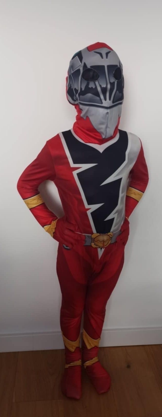 Nowy strój, kostium Czerwonego Power Rangers Jason (Rozm.110)