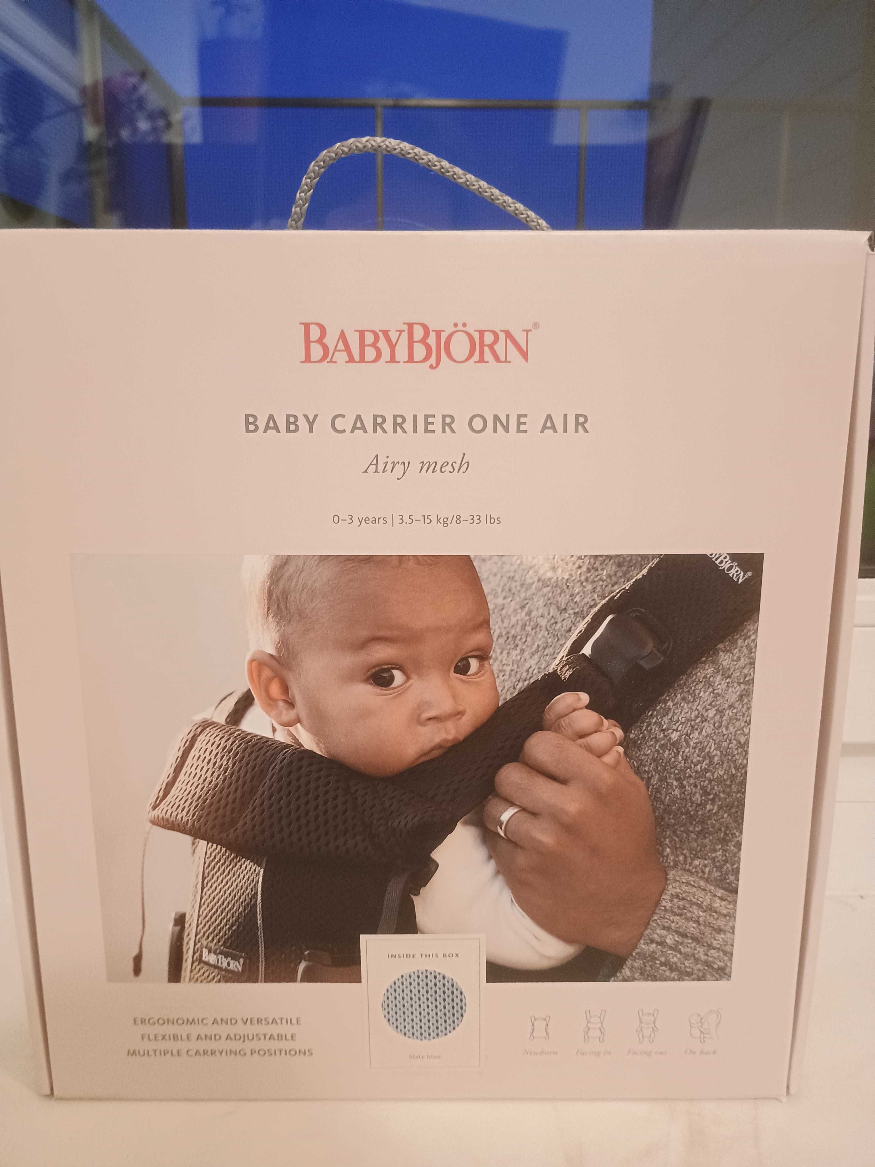 Nosidło BabyBjorn One Air Mesh, niebieskie. NOWE