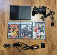 Konsola Sony PlayStation 2 [PS2] 3 gry + Pad oraz dodatki