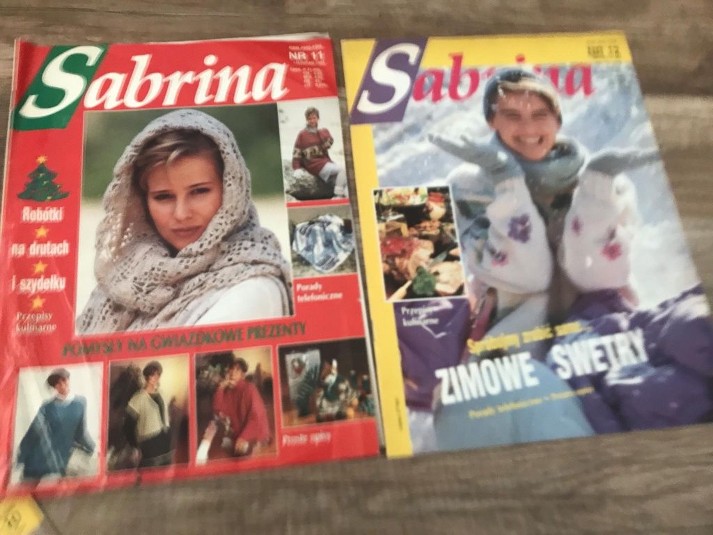 Czasopismo Sabrina z 1994 i 1995