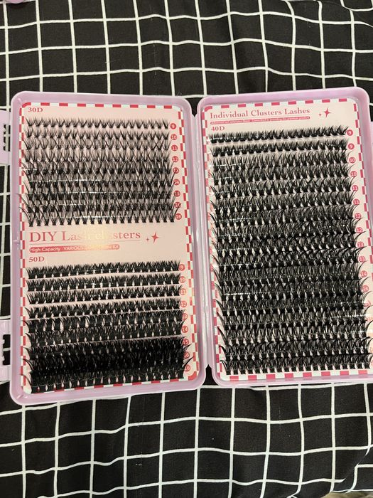 накладні вії, пучки, лєнточкі