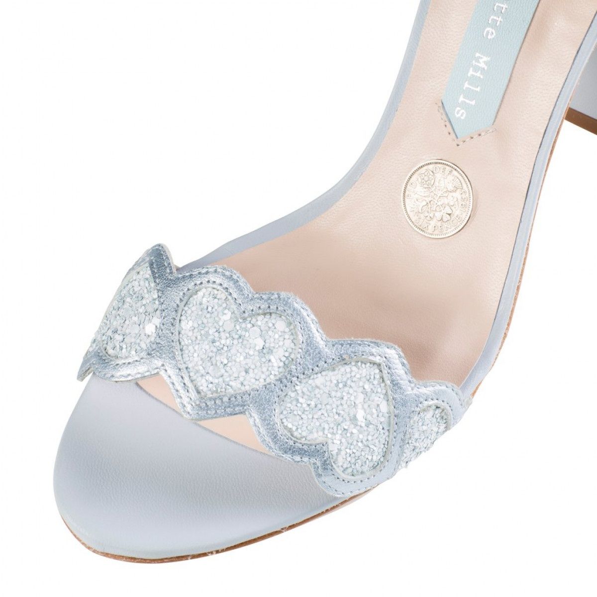 Charlotte Mills модель Lotty Blue босоножки, ручная работа, кожа, 37