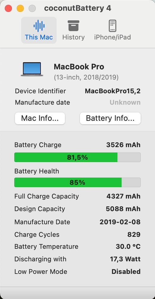 MackBook Pro 13 Excelente estado SSD 512 Gb