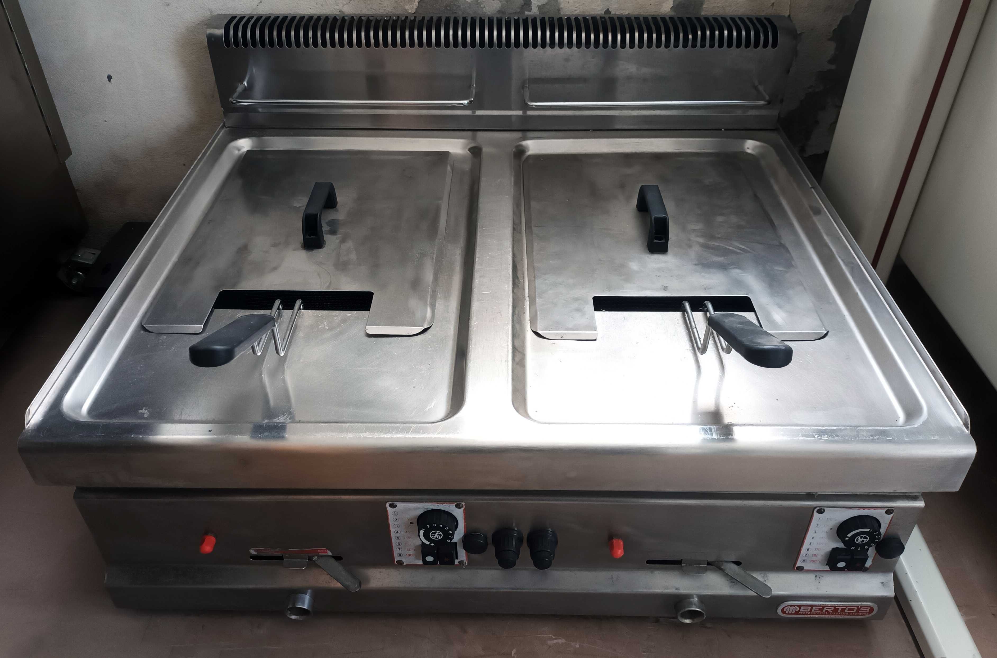 **Fritadeira a Gás Industrial 20L - Garantia 6 Meses**