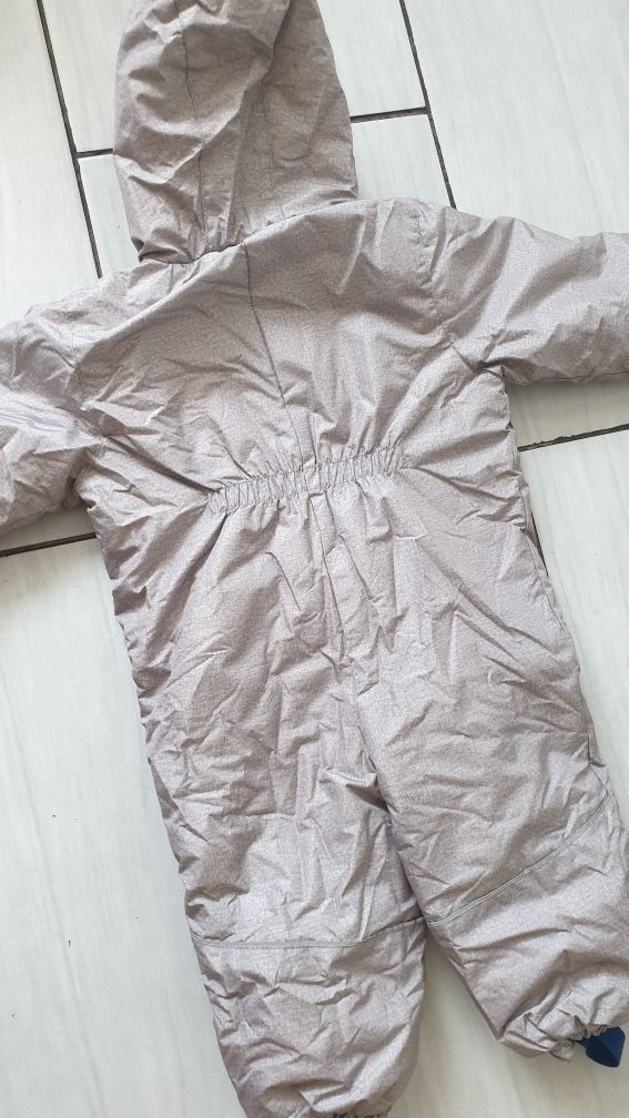 Kombinezon zimowy dziecięcy ze ściągaczami r.80