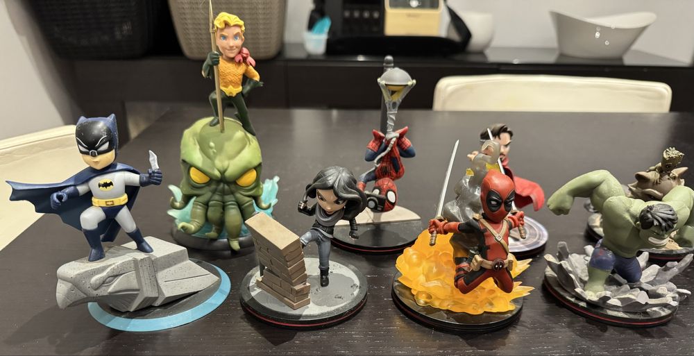 Coleção Figuras Q-Fig (Marvel e DC) – 11 peças
