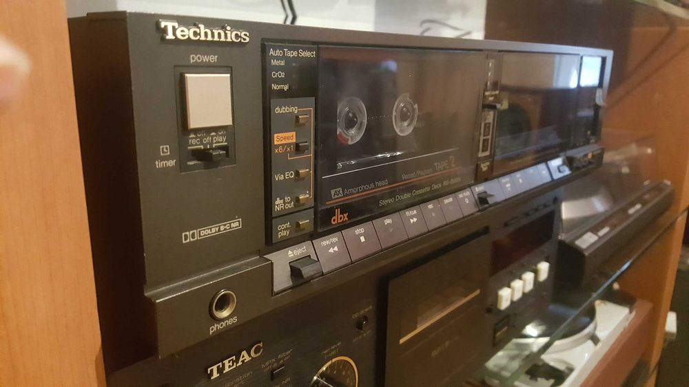 Magnetofon kasetowy Technics RX B66W bardzo ładny wysoki model