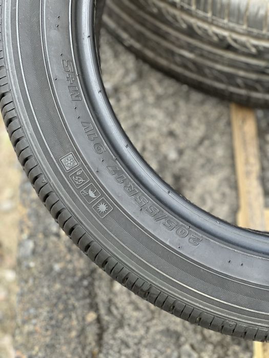 Всесезонні шина‼️ 205/55 R17 Kumho Solus 91V 7.6мм 2023рік