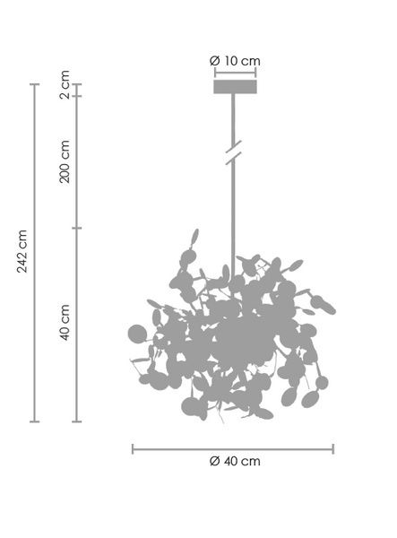 Pół ceny Lampa wisząca Step into Design MONETTI  złota 40 cm NOWA