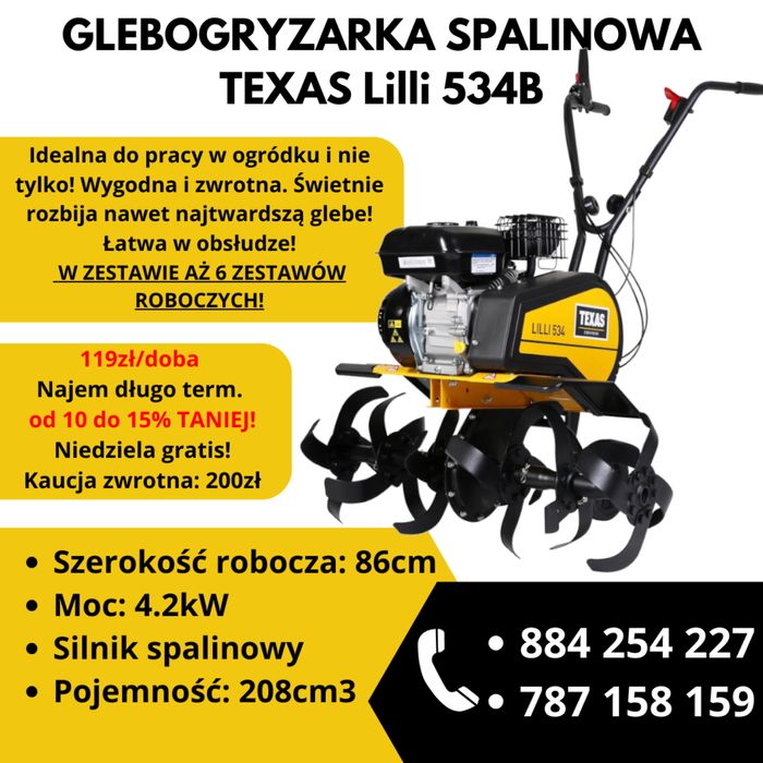 Wynajem glebogryzarka spalinowa 86cm