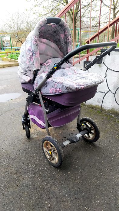 Дитяча каляска 2в1 HIPPO з надувними колесами