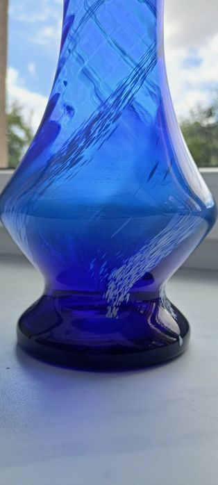 Wazon PRL kobalt- wysokość 28,5 cm