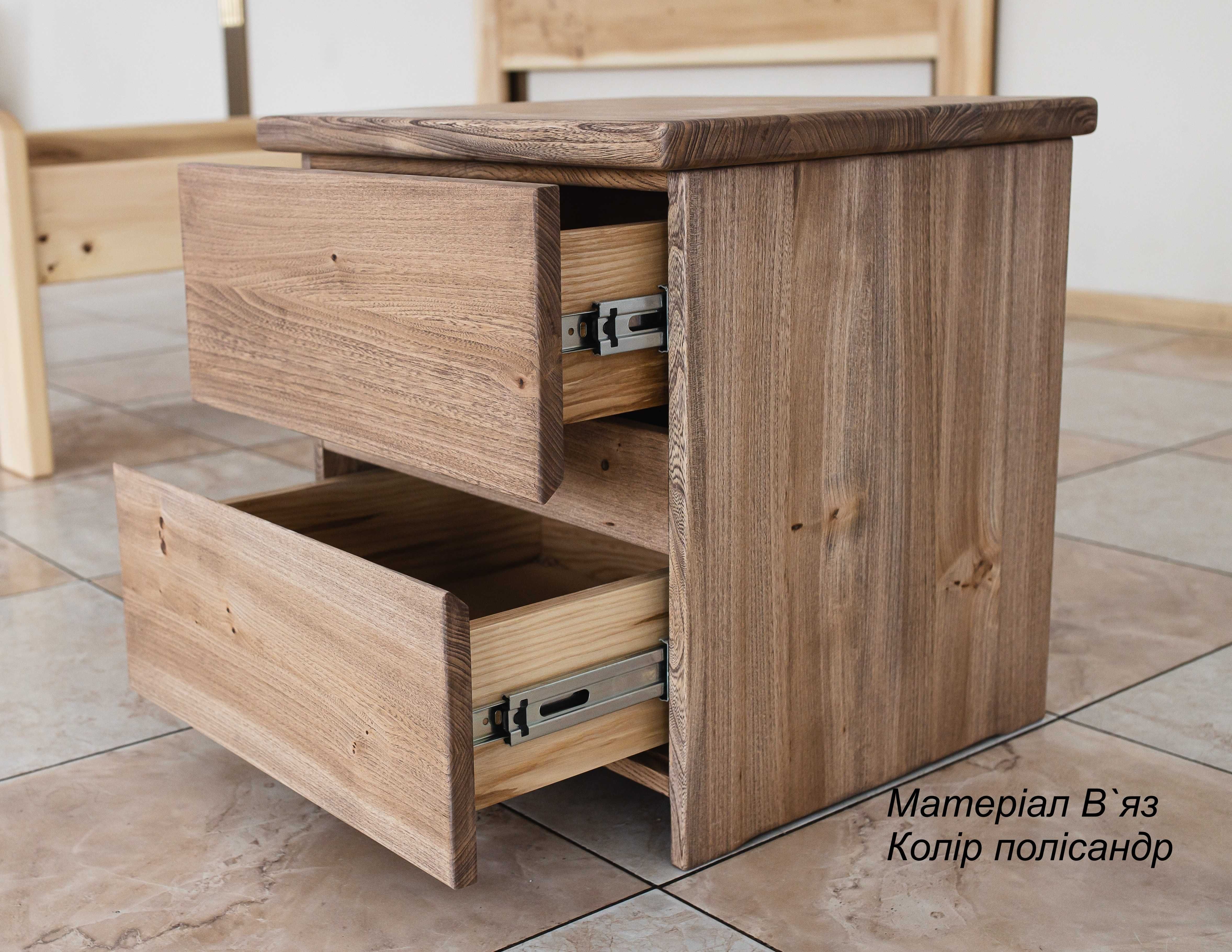 Кровать, ліжко з деревини  масив Ясен, В`яз, Дуб. "Пряма Стандарт"