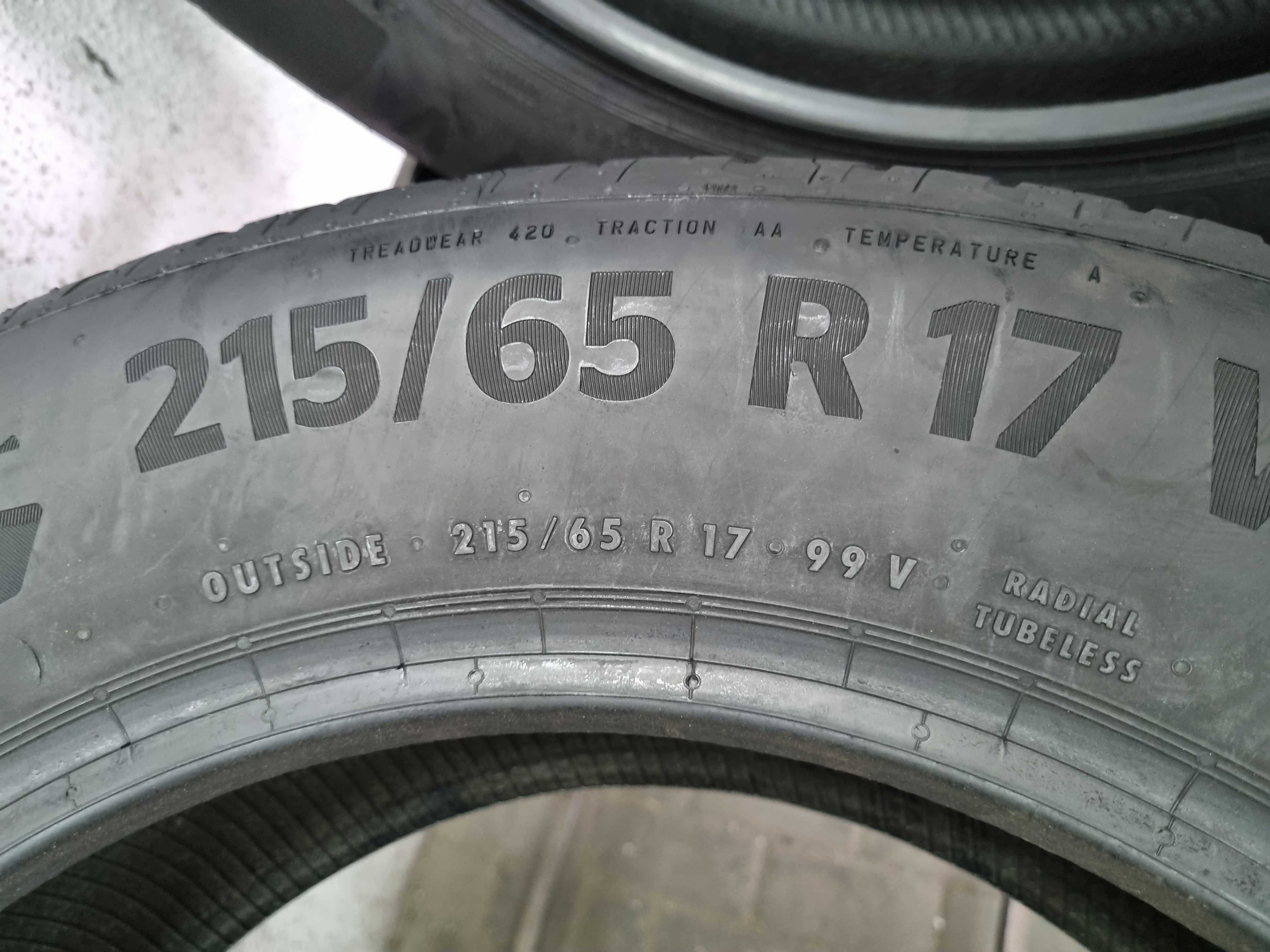 215/65/17 99V Continental Eco Contact 6 PARA OPON MONTAŻ WYSYŁKA