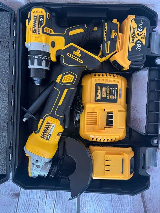 Акумуляторний набір DeWalt 36v ударний шуруповерт, безщіточна болгарка