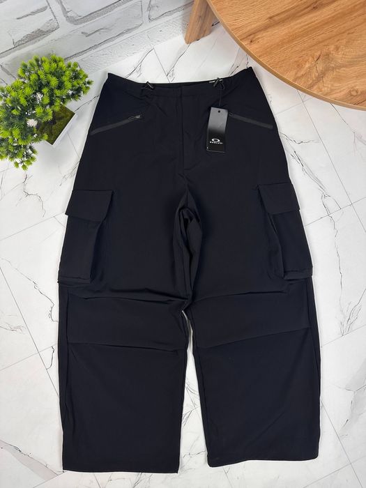 Трекінгові карго штани Oakley водовідштовхуючі чорні Y2K Gorpcore M-L